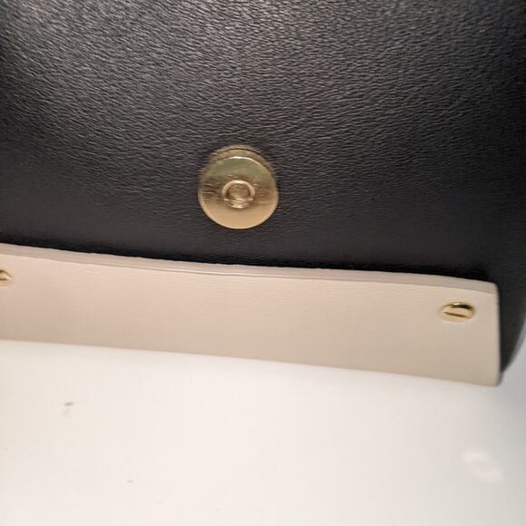 Yuzefi Delila Mini Bag Black Tan Colorblock Leather Crossbody& Chain Strap Spain - Picture 7 of 16